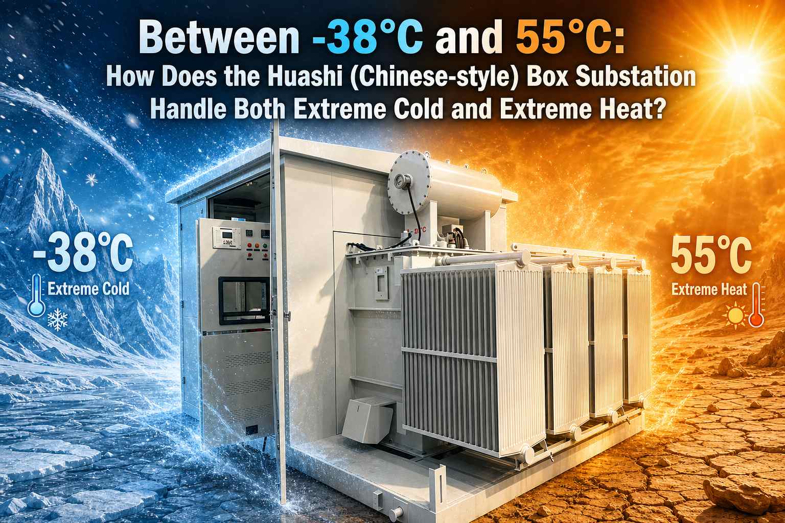 -38°C మరియు 55°C మధ్య: హువాషి (చైనీస్-శైలి) బాక్స్ సబ్‌స్టేషన్ ఎలా ఉంటుంది